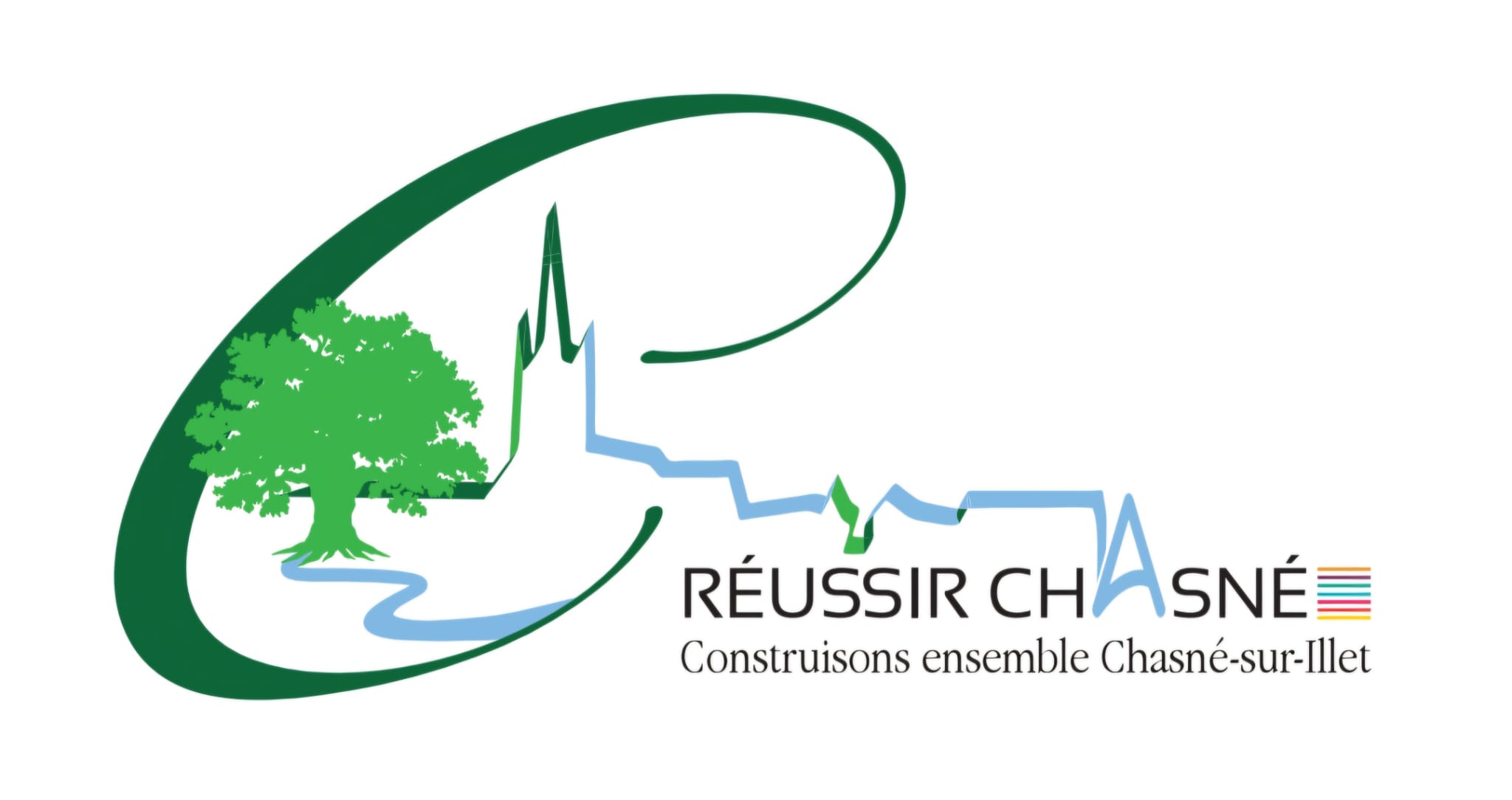 Logo Réussir Chasné — Construisons ensemble Chasné-sur-Illet