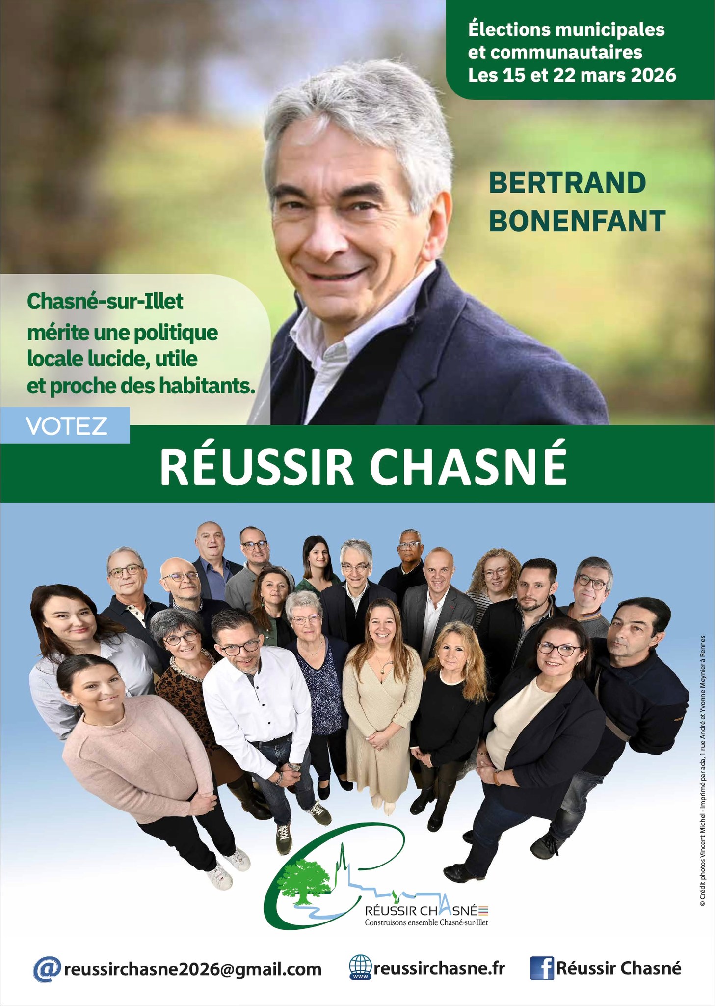 Réunion publique Réussir Chasné — présentation de l’équipe et du programme